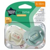 Soother Silicone 6-18m Anytime 433652 2pcs