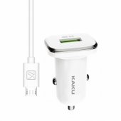 KSC-317 автомобильное зарядное устройство QC 3.0 18W c Micro USB