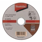 Makita INOX nerūdijančiojo plieno pjovimo diskas 125x22.2x1.2mm (D-1877