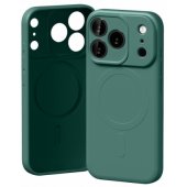 Semi-Silicone Case with MagSafe iPhone 17 Pro Green