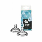 Tommee Tippee anti-colic pacifier medium flow 3m+ 2 pieces