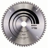 Bosch Tarcza pilarska Optiline Wood 254 x 30mm 60z (260864043