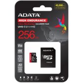 High Endurance 256GB micro SDXC Сlass 10 + Adapteris