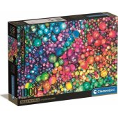 Clementoni CLE dėlionė 1000 Compact Colorboom Marbles 39780