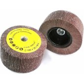 Glob ściernica garnkowa 100x50mm z gwintem M14 z płótna ściernego 80 (
