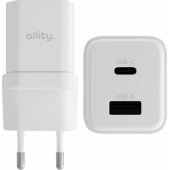 GaN PD QC ATC-01-20WAC 1x USB-C 1x USB-A 20W White