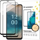Visiškai klijuojamas grūdintas stiklas Nokia G22, juodas, 2 vnt.