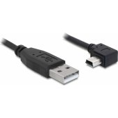 _695554 Laidas Delock mini USB kampinis dešininis - USB M/ M 2.0 1m juodas Can
