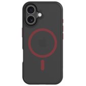 MagForce Hyperstealth 2.0 dėklas, skirtas iPhone 17, juodas-raudonas