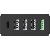 Charger 60W 4xUSB 1xUSB-C PD QC 3.0