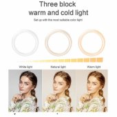 36cm LED Light Ring 13W with Smartphone holder/ remote/ Tripod 2.1m