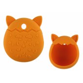 Tamagotchi oranžinis silikoninis dėklas