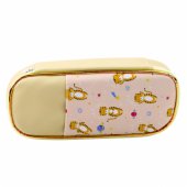 School Pencil Case Space Tigers Kit Beige 24cm