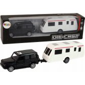 Jeep Black Caravan Vehicle Set Metal Elements