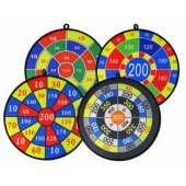 LeanToys smiginio žaidimo rinkinys, 36 cm taikinys su lipukais kamuoliukais