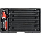 Yato Screwdriver with interchangeable reversible bits SL PH PZ TORX HE