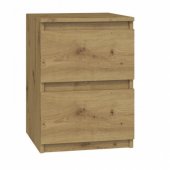 Topeshop M2 MALWA STOLIK NOCNY 2 SZUFLADY ARTISAN
