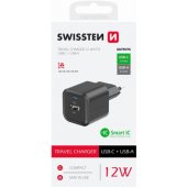 Travel 12W USB-C / USB-A Black
