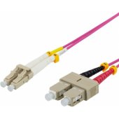 LC to SC Duplex Multimode 50/ 125 15m