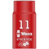 Wera Cyclops socket wrench bit 11x46 - 8790 B VDE, insulated, with 3/ 8