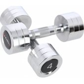 Chrome dumbbells 2x4 kg CHD04
