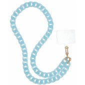 Panama Long Phone Lanyard 80cm (40cm in the loop) Blue