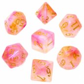 _5768323 REBEL RPG Dice Set - Acrylic - Fairy Dust