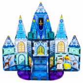 Magnetic Construction Blocks Ice Princess Castle Blue 47 pcs.