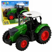 Žemės ūkio traktorius Farm Farm, guminiai ratai, baltas ir žalias, 1:24