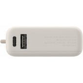 10000 mAh integruotas kabelis USB-C 33W rusvai gelsvas