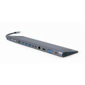 Gembird A-CM-COMBO9-01 USB Type-C 9-in-1 multi-port adapter (U