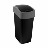 Curver tilting trash garbage can black (229411)