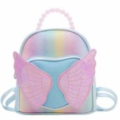 Vaikiška kuprinė Shiny Wings Pearls, mėlyna, 22cm