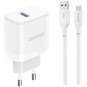 A20EU USB-A 18W + USB-A - micro USB White