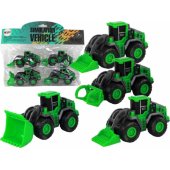 Farm Vehicle Set Green Tractors 4 Pieces