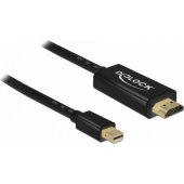 DeLOCK miniDP - HDMI A St-St - black 1m - Mini Displayport 1.1
