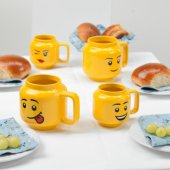 LEGO keraminis puodelis Winking Girl, didelis (geltonas)