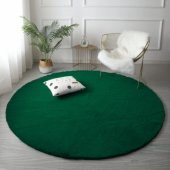 Strado Rabbit Round Rug Strado 150x150 BottleGreen (Green)
