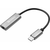 USB-C garso adapteris sidabrinis/ juodas
