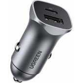 USB-A+PD 3.0 USB-C QC3.0 30W Grey