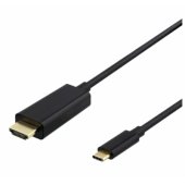 Kabelis USB-C - HDMI 2.0 4K 60Hz 1m juodas