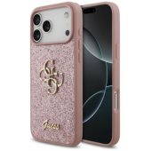 _8455219 Guess PU fiksuotas Glitter 4G Metal Logo dėklas, skirtas iPhone 18 Pro M