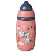 Izoliuotas puodelis su šiaudeliu 266ml 12m+ rožinis 447825
