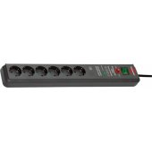 Secure-Tec Surge Protection 6-Way 3m Black