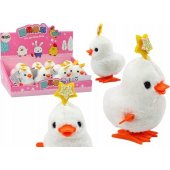 Chicken White Hen With Star White Clockwork Jumping