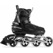 Blackwheels Flex Pro laisvalaikio reguliuojamo dydžio riedučiai, juodi, dydis M