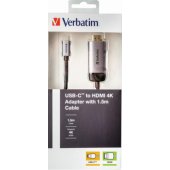 Verbatim USB-C Male - HDMI Male 1.5m 4K