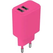 LSIM-AA-126 2x USB 2,4A Pink