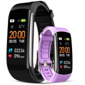 GW200-8 Black + Light Purple Strap