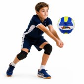 Volleyball Training Ball Bouncing Yellow White Blue 22cm Size 5